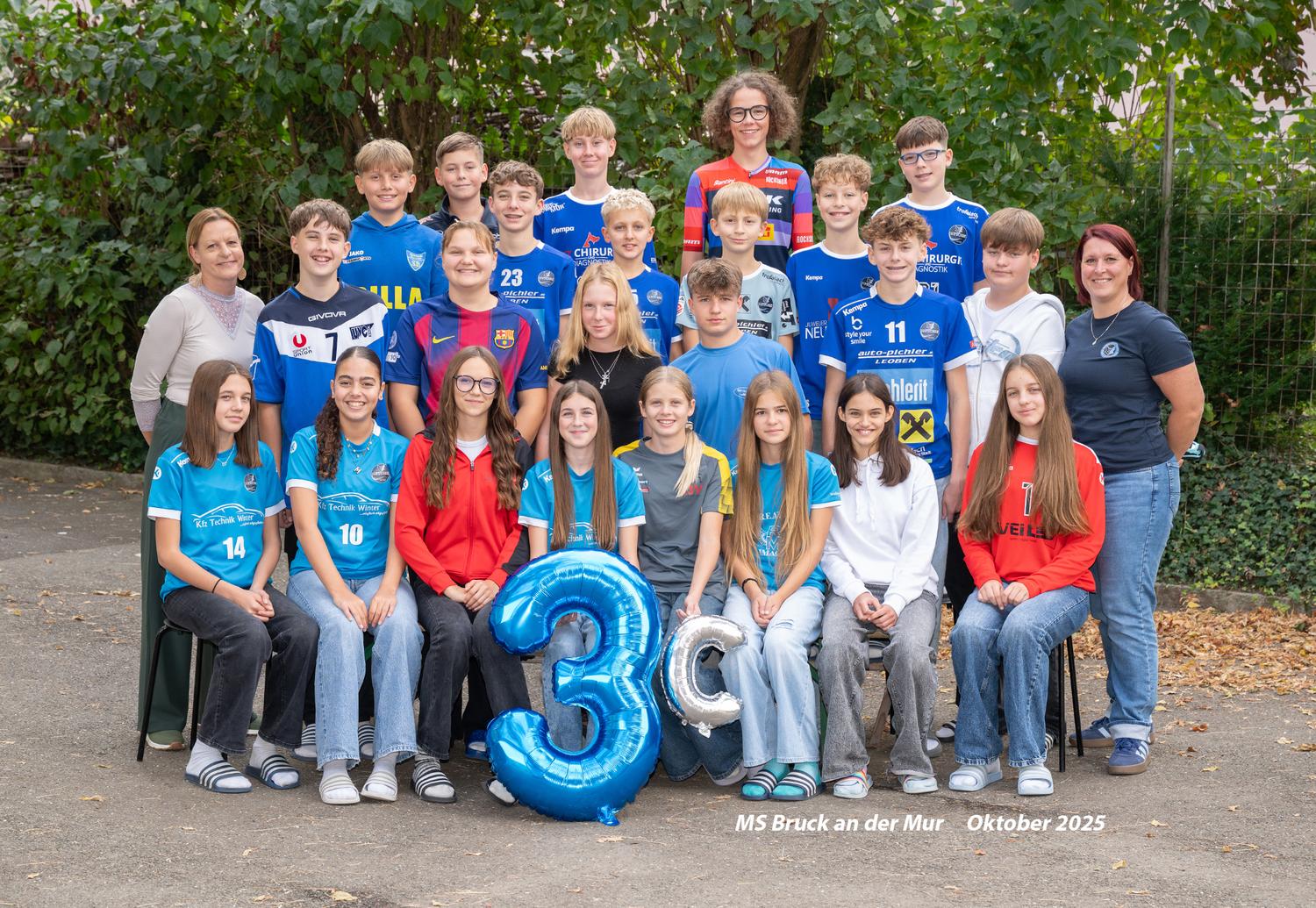 Klassenfoto 3c Großansicht 2025/26